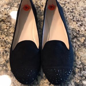 Black Suede Flats Nine West 9 1/2